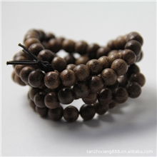 【檀之香】天然沉香佛珠越南芽庄土沉沉香佛珠手串批发108颗沉香