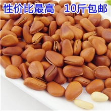 爆款东北长白山特产干货坚果炒货野生开口红松子松树籽10斤一箱