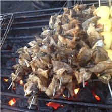 创业街边地摊致富好项目商机吉林延边小吃烤明太鱼皮500g