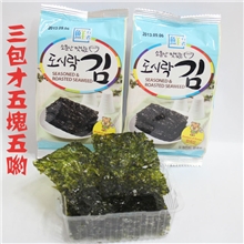【热卖】韩国鲜行者岩海苔三联进口休闲食品供应零食批发