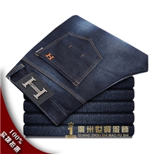 牛仔裤男装新款修身直筒秋冬柔软微弹男士牛仔裤潮男裤子