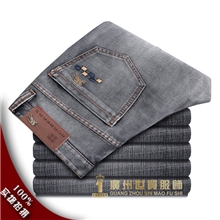 2013最新秋冬爆款巴宝利男士时尚韩版牛仔裤男灰色修身直通男裤