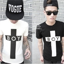 BOY十字架短袖T恤潮牌