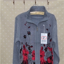 2013年时尚中年妈妈装针织拉链开衫