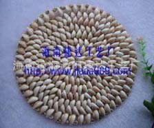 厂家供应海南贝壳大盘垫贝壳贝垫杯垫盘垫