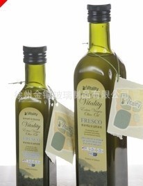 供应玻璃油瓶橄榄油瓶子可加丝印有现货