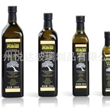 最先款式墨绿橄榄油瓶圆形橄榄油瓶白色橄榄油瓶