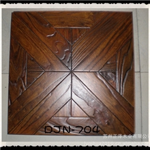 多层实木拼花地板榆木浮雕拼花地板适用于客厅，卧室