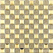 [厂家供应]玻璃马赛克室内装饰玻璃金色镜面包柱子客厅书房