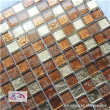 [厂家供应]2013新款玻璃马赛克现货批发电视背景墙浴室厨房