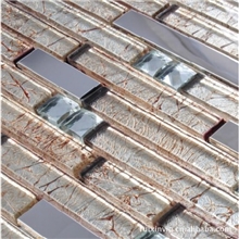 ［现货供应］玻璃马赛克电视背景墙金箔不锈钢移门腰线