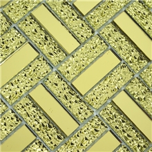 玻璃镜面马赛克1548金镜加金钻KTV酒店夜场客厅厂家直销批发