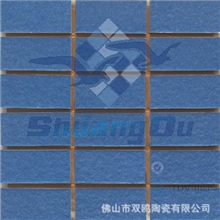 热销批发厂家直销双鸥通体砖麻面砖.深蓝色等.409945*45mm