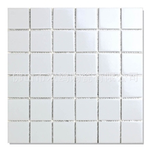 大厂出货信誉第一多种泳池马赛克池色用砖48x48mm白色黑色