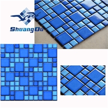 新颖靓丽23X48mm窑变铺贴混色精美陶瓷马赛克YH007个性格仔