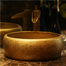 景德镇宫庭华丽风格艺术台盆洗脸盆台上盆-金钵碎花盆