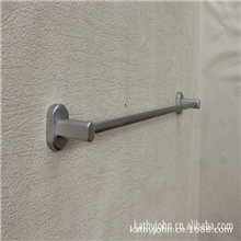 百泓毛巾架太空铝单杆毛巾架挂件毛巾杆单层毛巾架2209