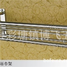 厂家批发低价浴巾架浴室彩塘置物架不锈钢挂件毛巾杆卫浴酒店用品