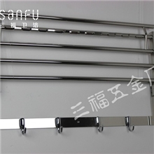 三福不锈钢活动浴巾架折叠浴巾架毛巾架专出口款