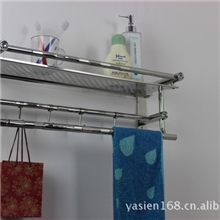 三福不锈钢毛巾架不锈钢带板浴巾架高质量浴室挂件876#