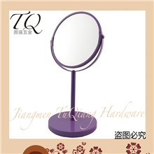 【优质】供应颜色多种创意浴室镜台式两用金属美容化妆镜台式镜