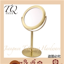 厂家直销创意礼品化妆镜子批发金属美容双面两用浴室镜子
