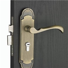 宝利是欧式现代风格卧室门锁仿古铜房门锁具批发外装门锁锁具