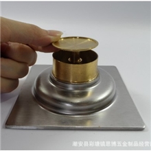 思博厂家直销3厘铜地漏双用铜芯物理自吸防臭地漏