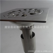 思博不锈钢地漏3厘双层压纹大口深水封加厚管防臭地漏