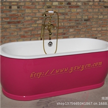 白色铸铁浴缸，带套子的浴缸，两件式组合铸铁浴缸豪华一体缸