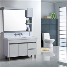 白玉闪光玉石台面高分子浴室柜