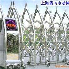 厂家大量批发，不锈钢电动伸缩门、铝合金电动伸缩门