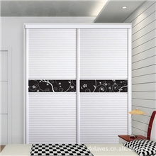 木塑百叶衣柜移门厂家批发定做推拉门订制家具德拉维斯