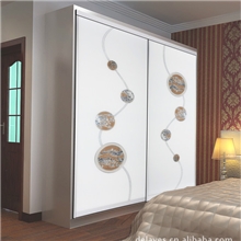 3D车刻超白玻璃移门蜂窝玻璃门订做衣柜门德拉维斯