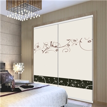 简约系列玻璃移门热销玻璃衣柜门蒙砂防爆玻璃推拉门德拉维斯