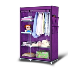 清仓特价冠琦简易衣柜加厚折叠布衣柜防尘衣柜加粗16MM钢管