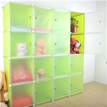 16格16门简易衣柜.百变置物柜.组合柜.收纳柜.DIY魔片