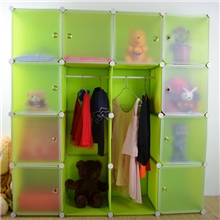 16格10门简易衣柜.百变万能板.百变置物柜.组合柜.收纳柜