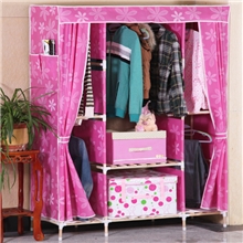 工厂直销批发简易实木衣柜折叠式简易衣柜佳尚家居衣柜