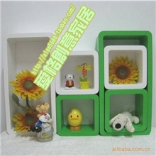 供应创意直角方形品字三件套壁架墙壁装饰壁架搁板