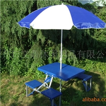 浙江工厂供应便携式ABS加厚折叠桌、户外折叠桌、野餐桌蓝折叠桌