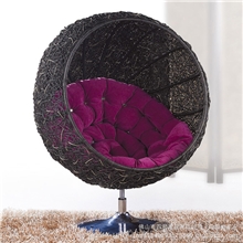 供应藤编休闲转椅秋千椅鸟巢吊篮吊椅室内阳台家具2RA9031-13