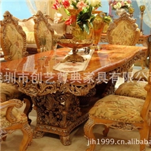 厂家直销-美式-样板房-别墅-酒店家具-餐桌。CY--113