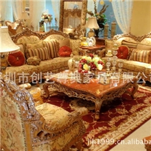 厂家直销-美式-样板房-别墅酒店家具-沙发。CY--112