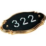 《厂家直销》号码牌黑底金边数字号码牌金属数字门牌