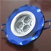 【企业集采】led3w天花射灯大花边LED水晶天花灯特价批发