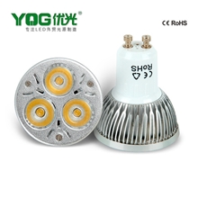 厂家直销GU10灯杯6W220V大功率LED射灯车铝射灯杯高亮外