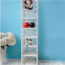 美森耐/1.2米七层置物架方架装饰架子搁板架/家居收纳架/储物架