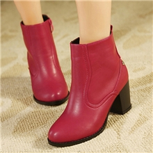 工厂批发2013新款骑士靴粗跟短靴高跟鞋侧拉链女士秋靴子小码鞋