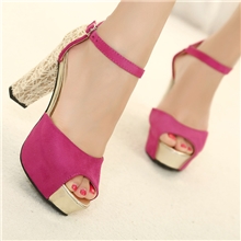 特价2013欧美性感超高跟鞋夜店公主粗跟撞色女凉鞋鱼嘴女鞋